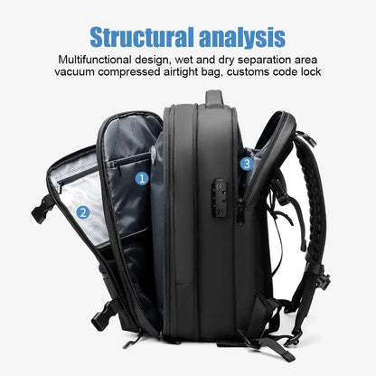 TripMateX™ Travel Backpack Vacuum Compression