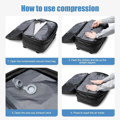 TripMateX™ Travel Backpack Vacuum Compression